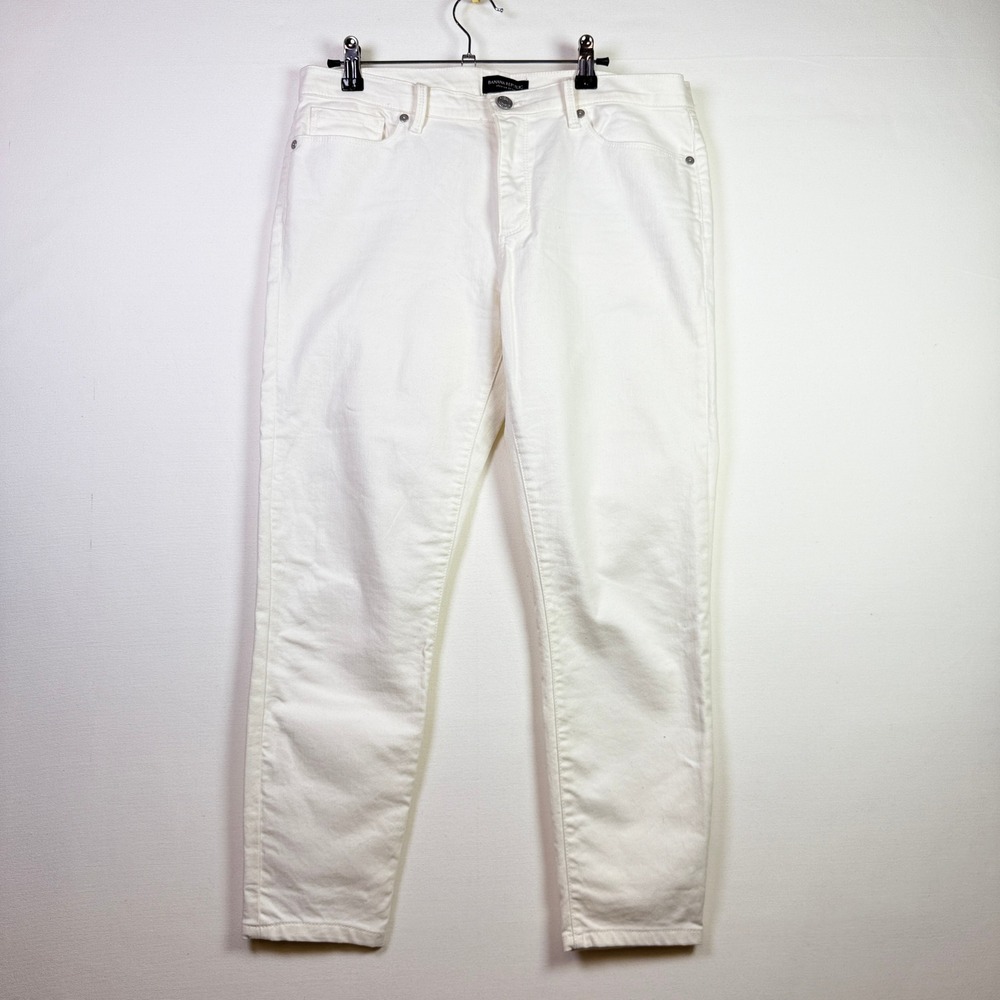 BANANA REPUBLIC White Premium Denim Skinny Jeans 30P